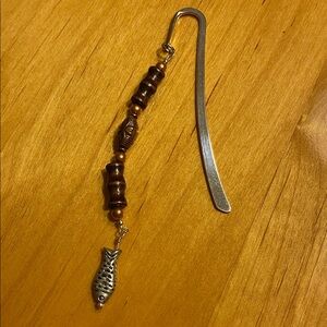 Fish beaded bookmark